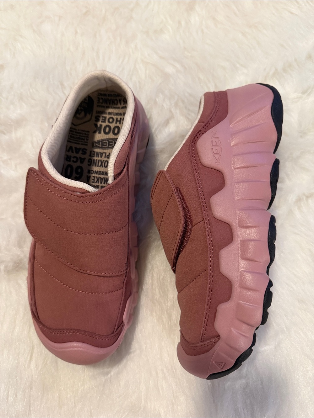 Keen Rose Pink Velcro Slip-On Sneakers - Picture 3 of 9
